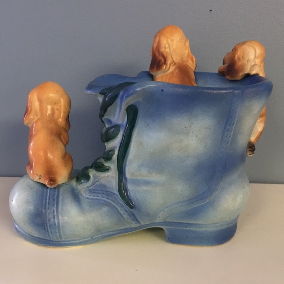 VINTAGE Lipper and Mann Basset Hounds Old Shoe Bank- BLUE - Picture 4 of 12